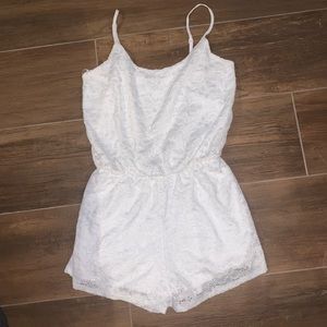 Ambiance White Lace Romper
